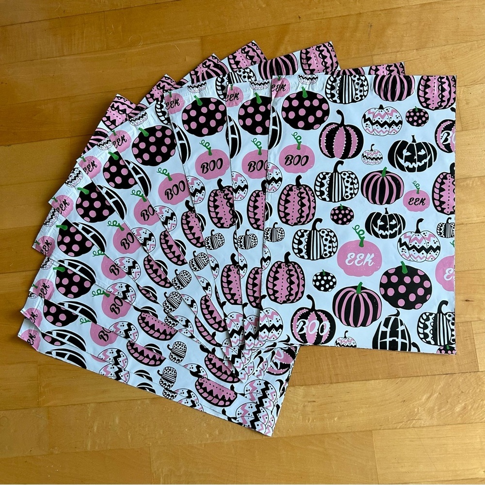 10 Count - 10x13 Polymailers (PINK PUMPKINS)